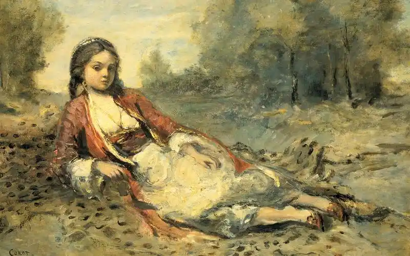 壁纸 阿尔及利亚女孩,油画 1920x1200 hd 高清壁纸, 图片, 照片