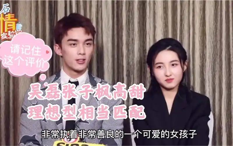 【吴磊张子枫】高甜片段理想型超匹配(部分剧情台词为混剪效果)