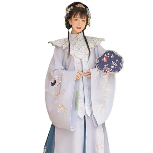 原创(鹤归音)明制云肩汉服女新款夏季中国风飘逸超仙气古装发