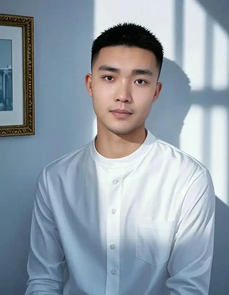 ai 碎盖寸头型男