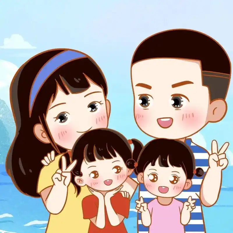 军漫头像 #一家四口头像 #军人家属 - 抖音