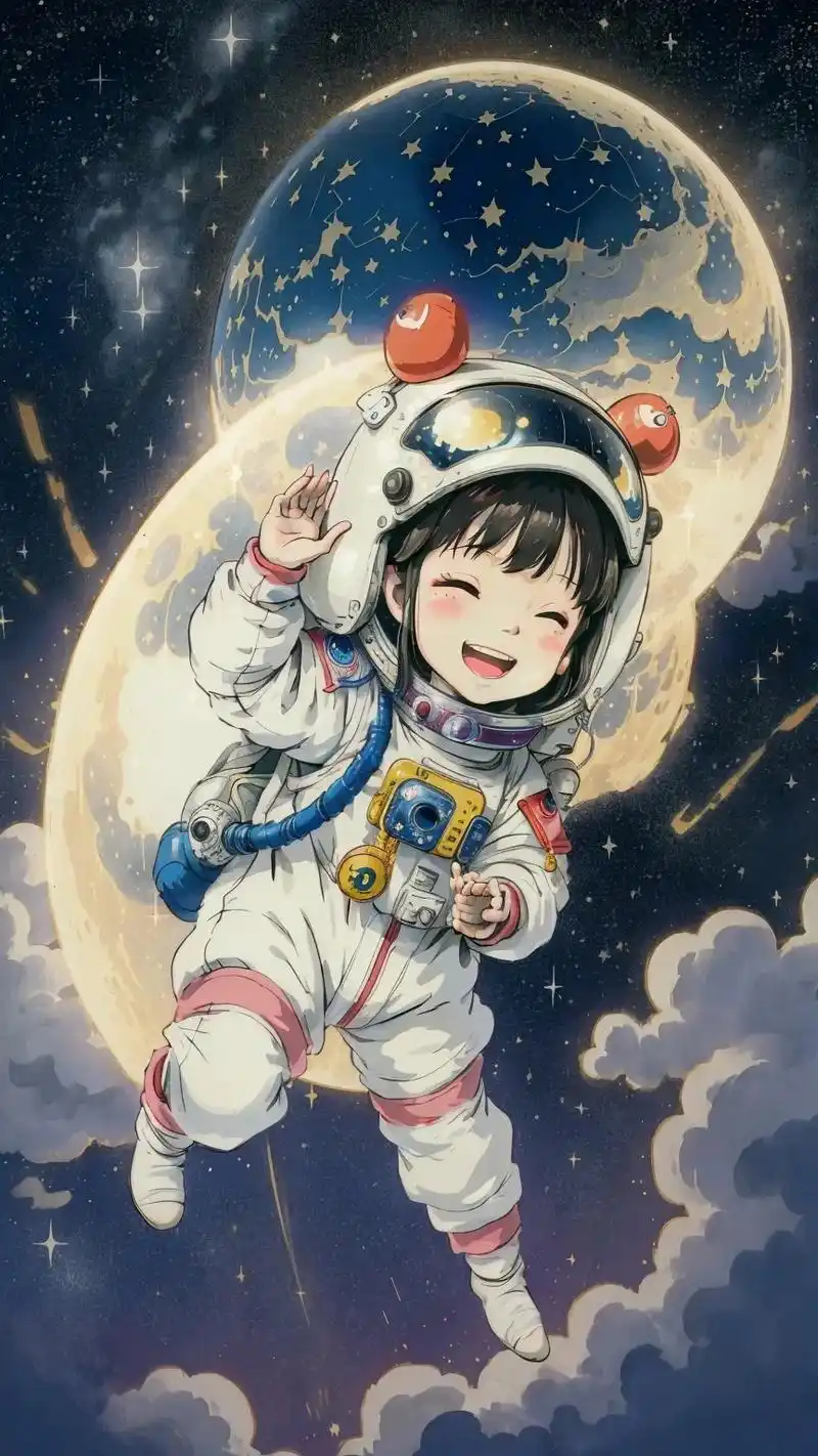 可爱的宇航员壁纸