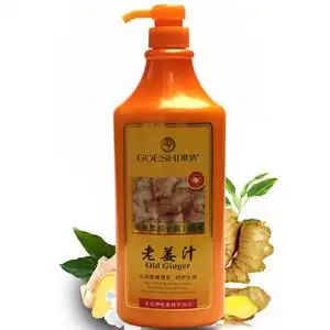 歌倩老姜汁洗发水露1000ml黑亮柔顺去屑止痒强韧修护控油学生男女