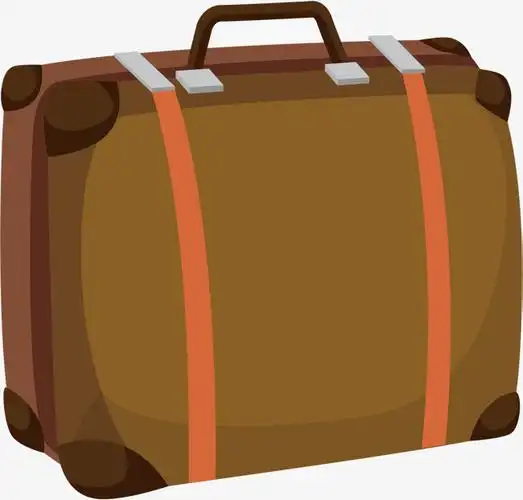 手提包卡通旅行箱矢量图下载