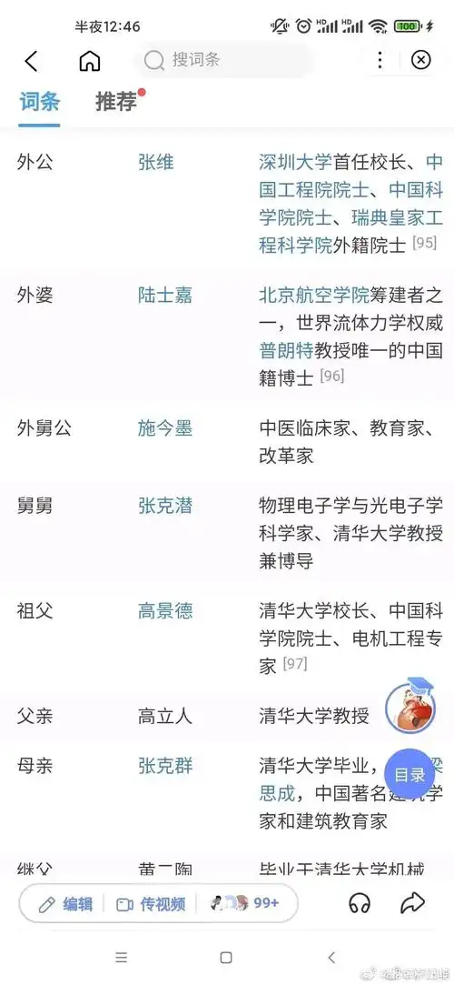 高晓松家庭背景大揭秘