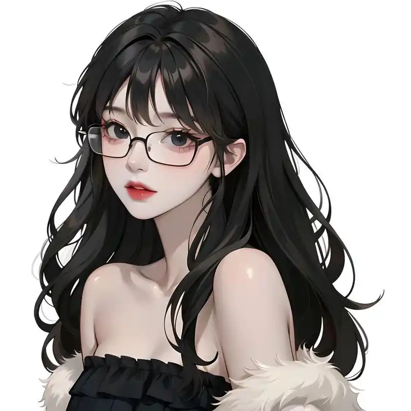 纯欲天花板|戴眼镜的女生头像分享