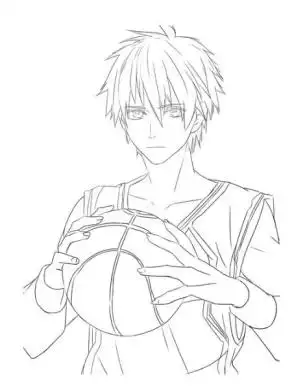 简笔画动漫帅气男生图片