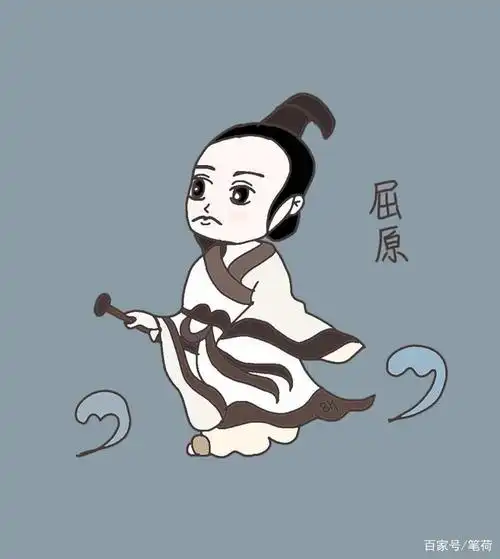 3步简笔画屈原:比孔子晚100多年的屈原,这些事儿与我们相关!