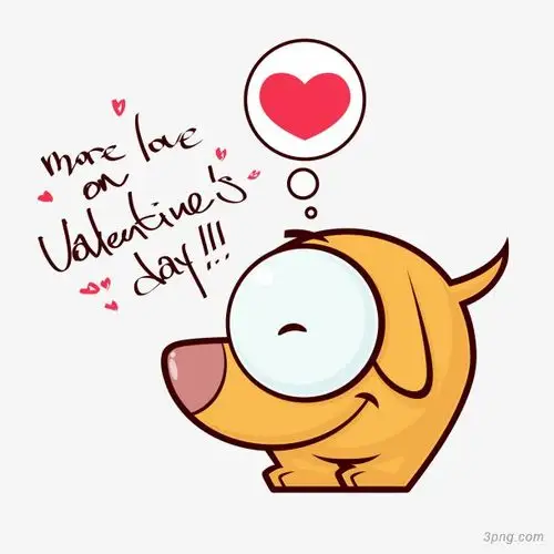 可爱卡通手绘动物小狗矢量图