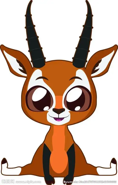 卡通羚羊图片