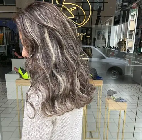 挑染几缕头发的图片大全,染发图片,发型图片