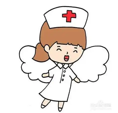 漂亮的白衣天使简笔画步骤