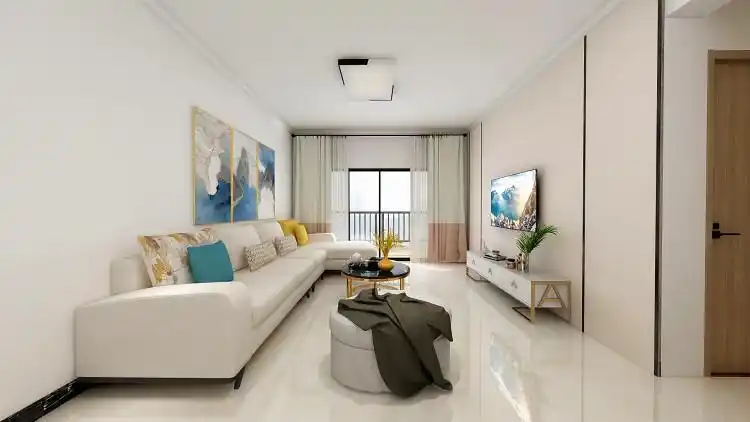 锦绣新城120平方样板房,简装效果图.