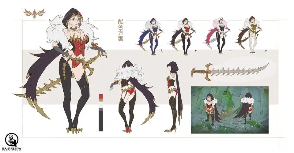 匠人绘19年秋游戏原画角色设计研修班 学员作业节选1