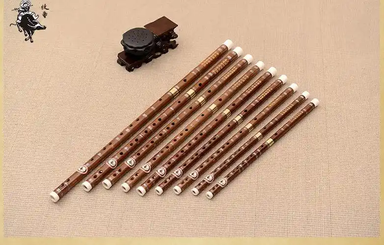 供应牧童笛子厂家精制二节苦竹笛接铜横笛学生笛子乐器单