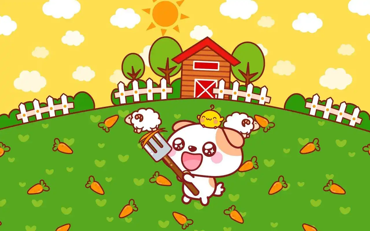 秋田君可爱卡通高清图片桌面壁纸