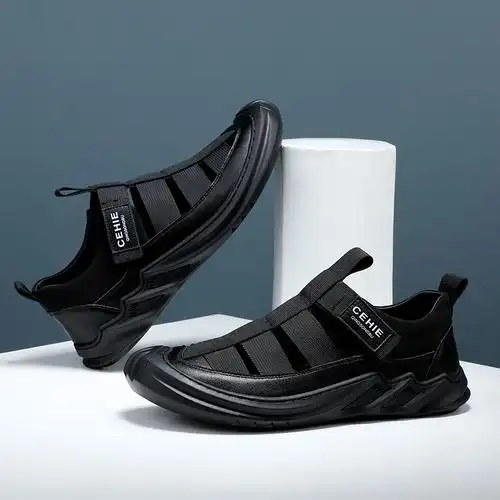 男士凉鞋2021新款真皮沙滩鞋潮男凉鞋夏软底休闲鞋开车越南凉鞋男