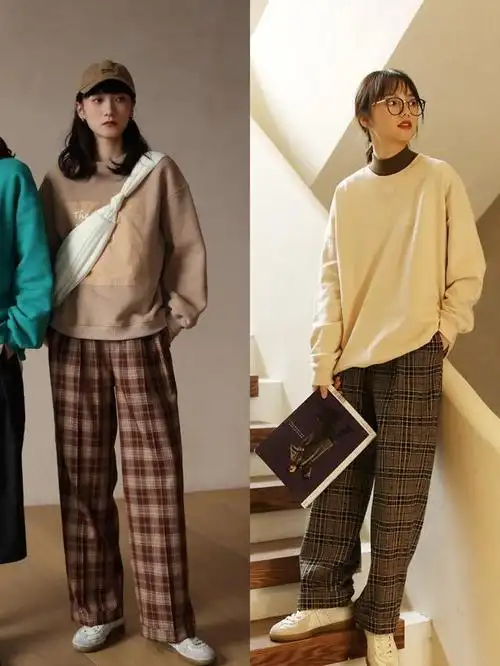 春天穿格子裤,该怎么搭配上衣?这3条实用的"穿搭技巧"送你