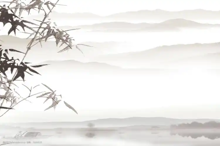 古典风水墨广告背景图