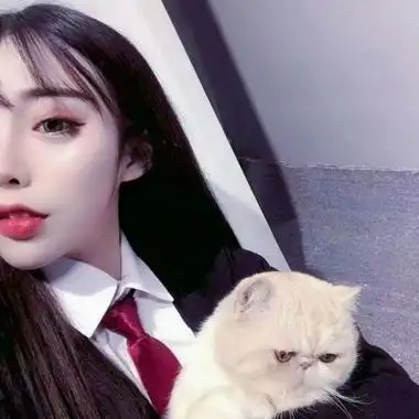 女生头像二次元可爱 女生抱宠物的微信头像