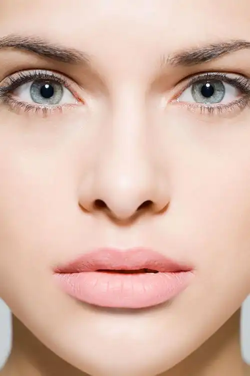 模特脸部特写高清图片