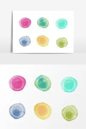 彩色水印效果图片