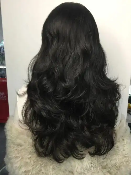 图片是真实吹干的样子黑发也巨好看温柔的慵懒法式烫大波长发女生不要