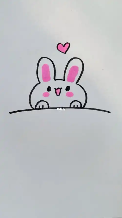 简单几笔就能画好的小兔子