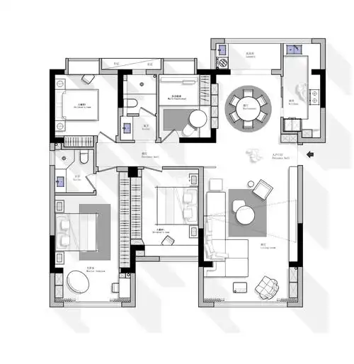 户型优化130平4房