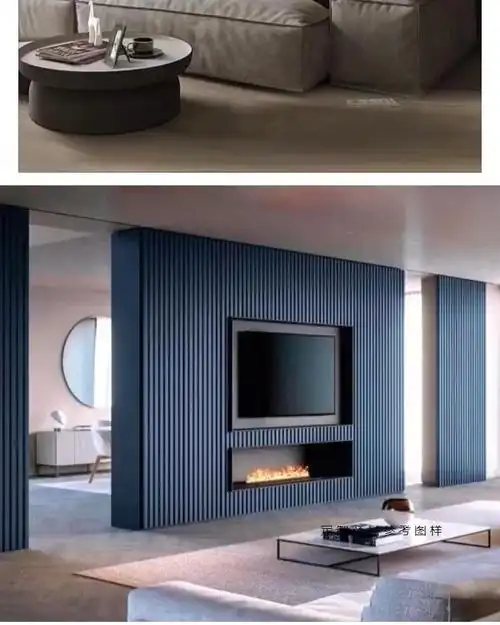 实木小长城板格栅凹凸形护墙板轻奢客厅背景墙电视墙木饰面装饰板大