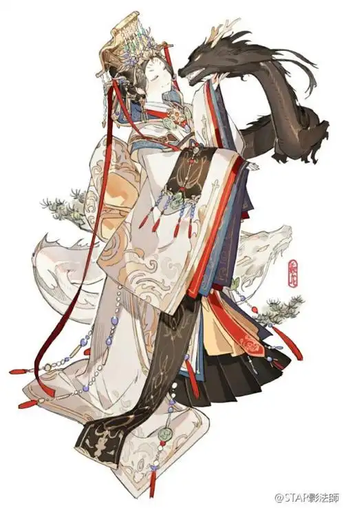 温婉古风卡通女生图片分享