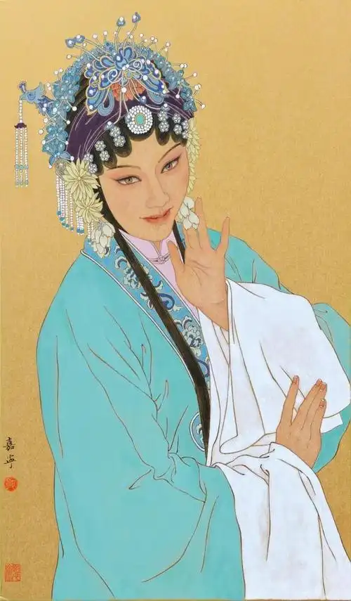 戏曲里的女子,个个款款深情!画家郭嘉宁人物画