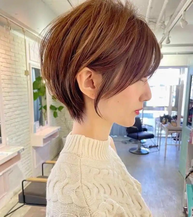 2021流行发型推荐30款【3】中年女性短发 尤其是对于中年女性来说