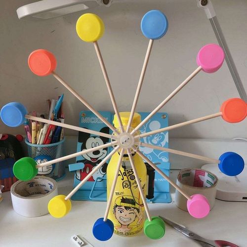 diy环保幼儿园手工废物利用摩天轮科学制作实验科学实验