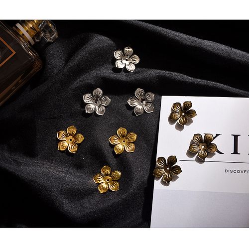 若茶(饰品)diy手工饰品配件材料头饰材料金属片花片22mm花瓣