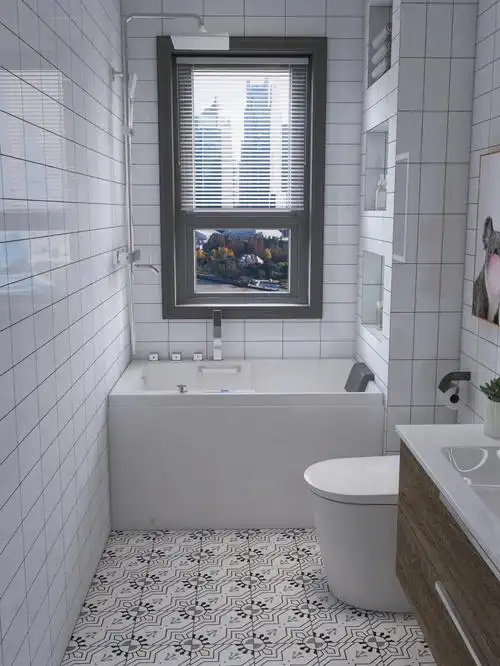 小户型浴室浴缸09也能安装满满当当