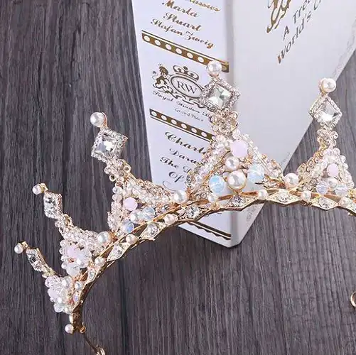 十二星座专属"女王皇冠",狮子座珍珠水钻,水瓶座勇敢蝶恋花