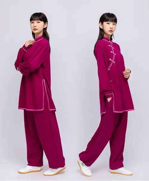 云太极旗舰同款式久武映霜秋冬季太极服女加厚太极拳武术功夫晨练练功