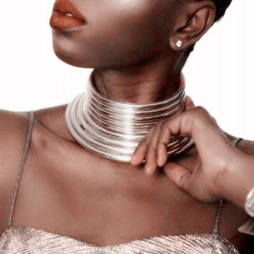 欧美夸张金属质感项圈民族风个性颈饰项链时尚潮人配饰女脖子饰品