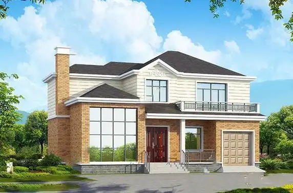 5x10.2米基本信息乡村别墅1:现在,在农村建房子不像以前那么匆忙了.