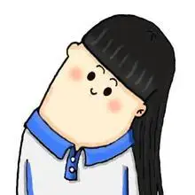 微信校园风格可爱女生歪脖子头像