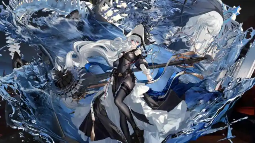 【明日方舟】归溟幽灵鲨精二动态立绘纯净展示/干员基建点触/干员列表