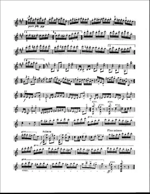 流浪者之歌小提琴谱又名吉普赛之歌