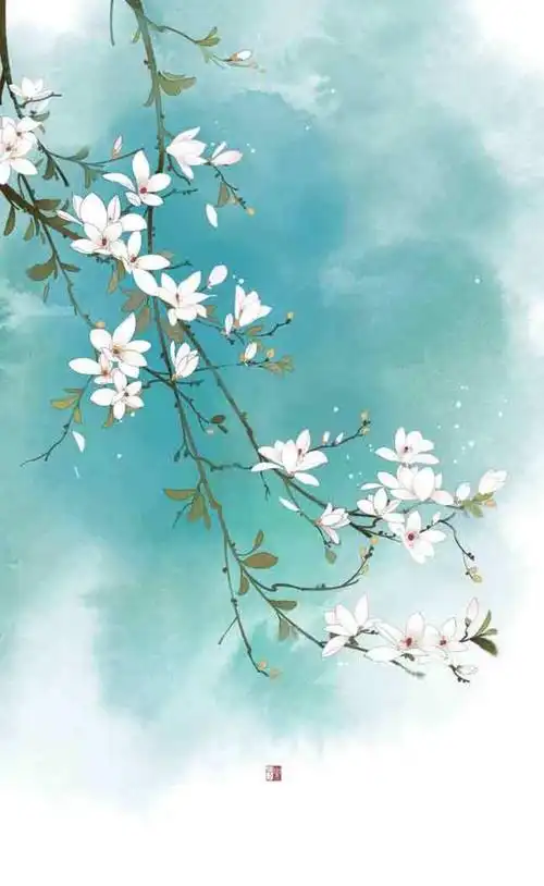 [素锦底图 古风 插画]