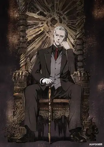 帅气凌人无可匹敌大背头男子插画