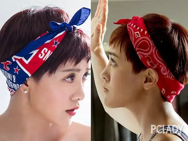 做大哥好多年》中变身"发带控",什黱颜色图案都往头上戴,短发配束发带