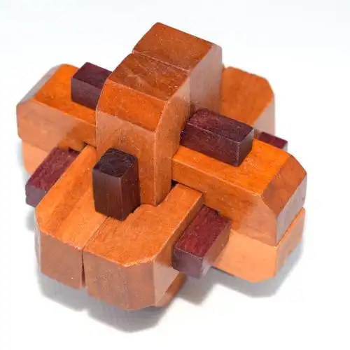 孔明锁益智木制解锁智力玩具拼装鲁班锁成人儿童玩具套装25件套