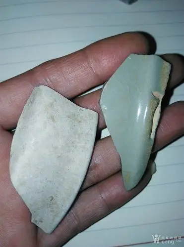 包老保真南宋修内司官窑瓷片一组