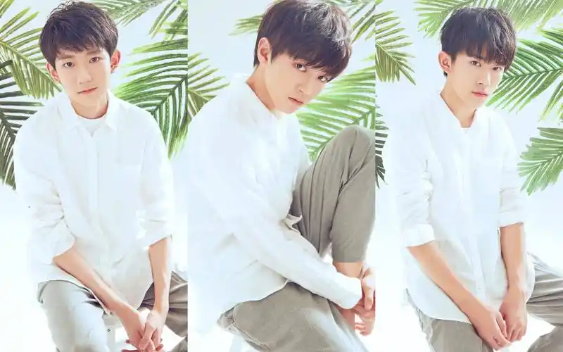 tfboys白衬衫翩翩少年唯美写真图片桌面壁纸高清大图预览1920x1200