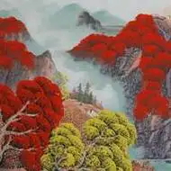 微信头像鸿运山水图片 吉祥鸿运山水画头像广告山水画-618大促,来京东